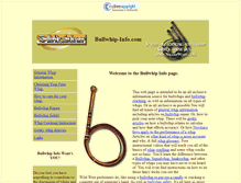 Tablet Screenshot of bullwhip-info.com